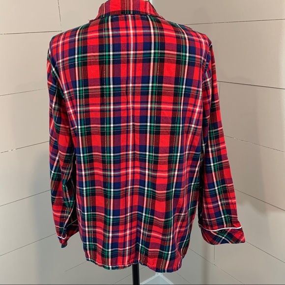 Victoria's Plaid Flanner Pajama Shirt - Picture 3 of 8